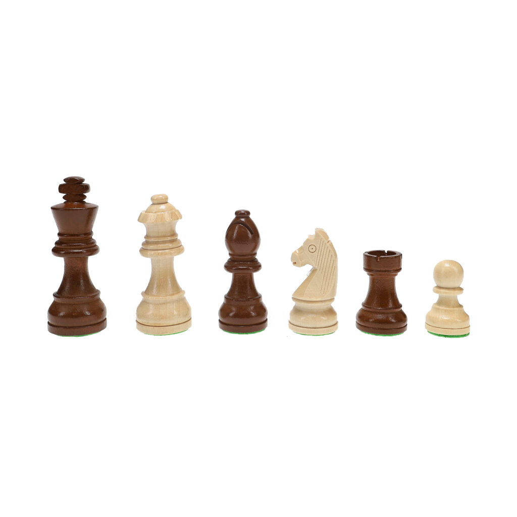 French Staunton Wood Chess Pieces, Weighted with 3 in. King