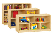 Jonti-Craft® Low Single Mobile Storage Unit - 18" Deep