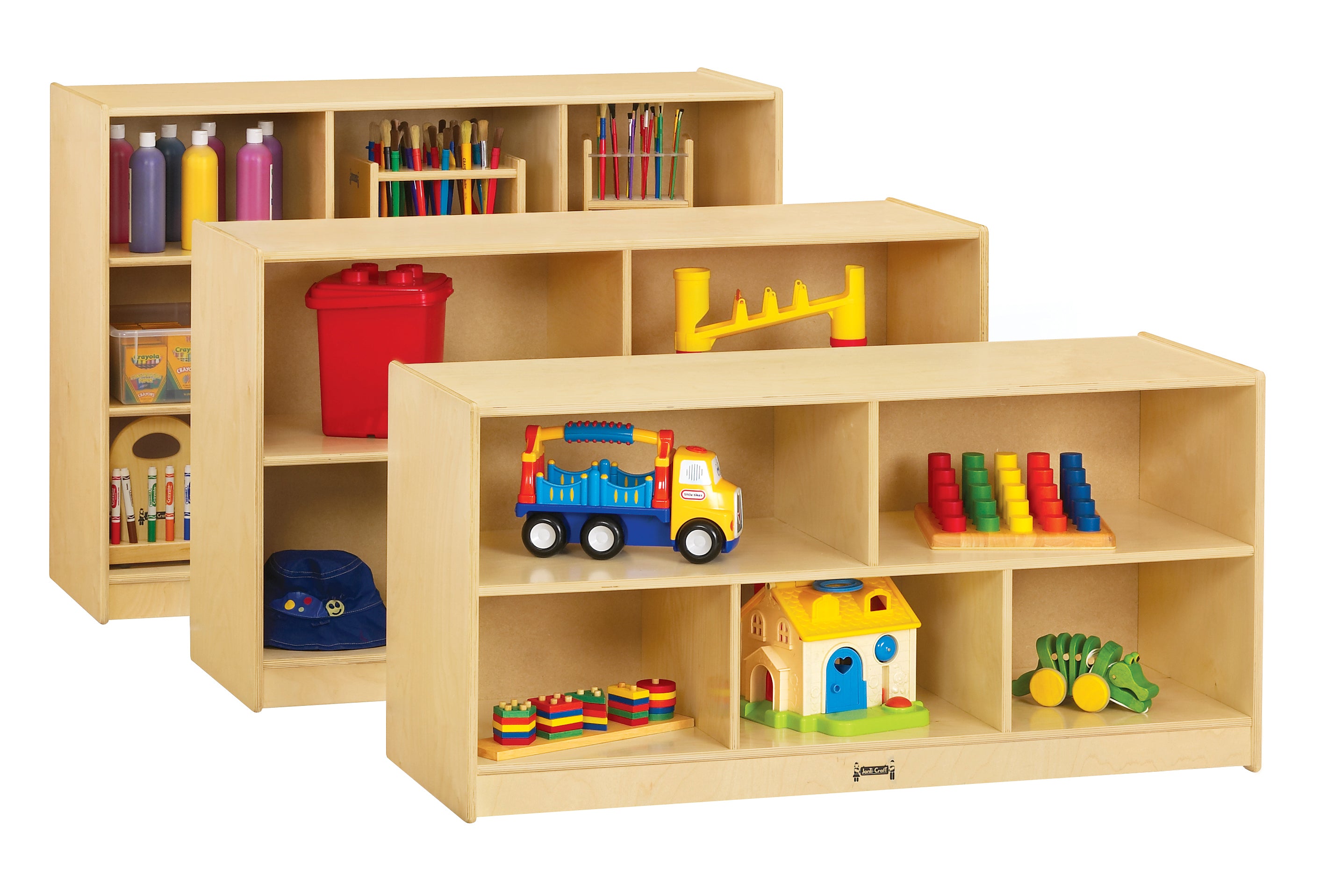 Jonti-Craft® Super-Sized Single Mobile Storage Unit - 18" Deep