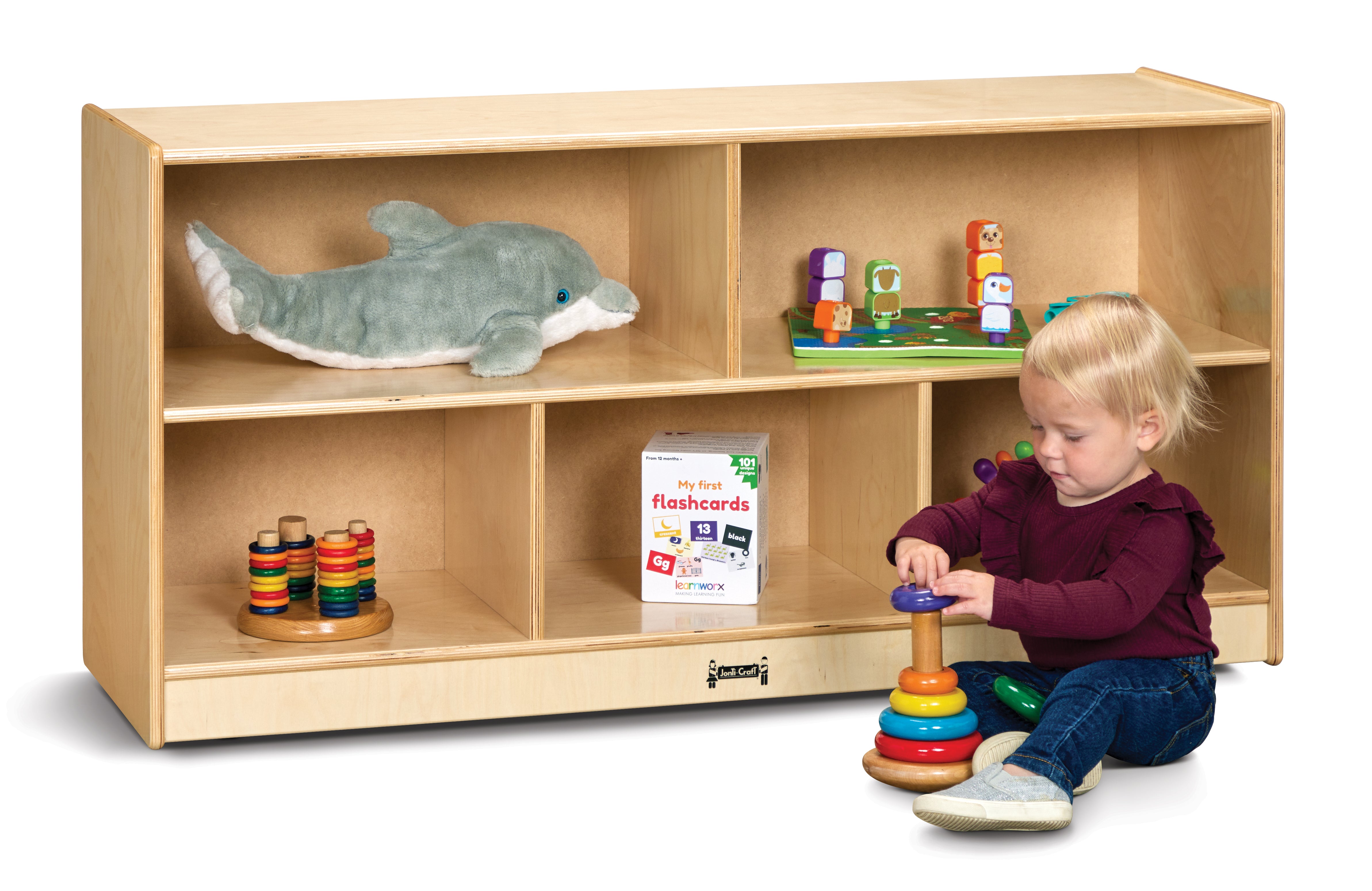 Jonti-Craft® Toddler Single Mobile Storage Unit - 18" Deep