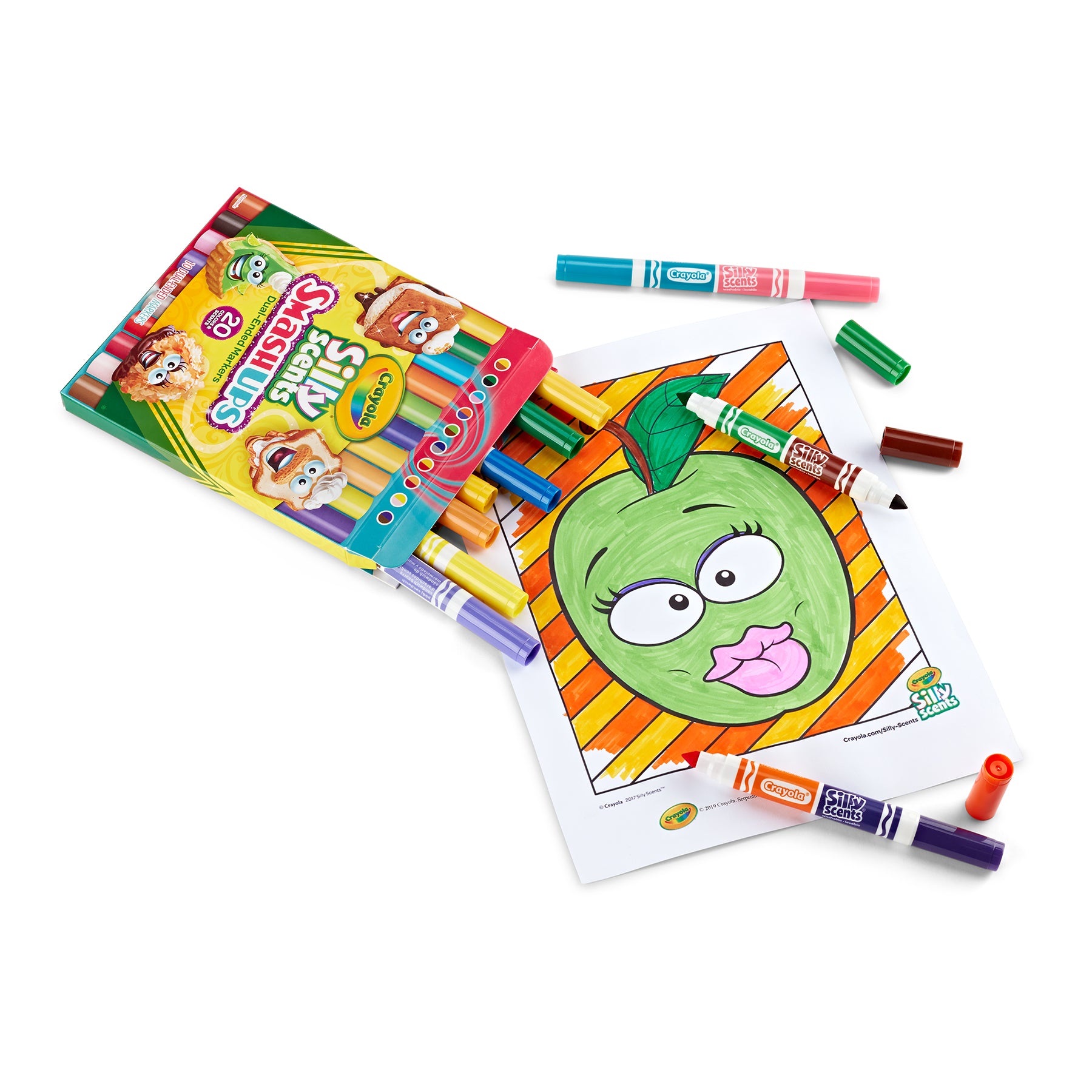 Silly Scents Smash Ups Dual-Ended Washable Markers, 10 Count