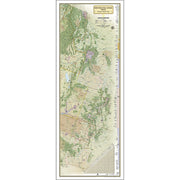 Continental Divide Trail Map, Laminated, 18" x 48"