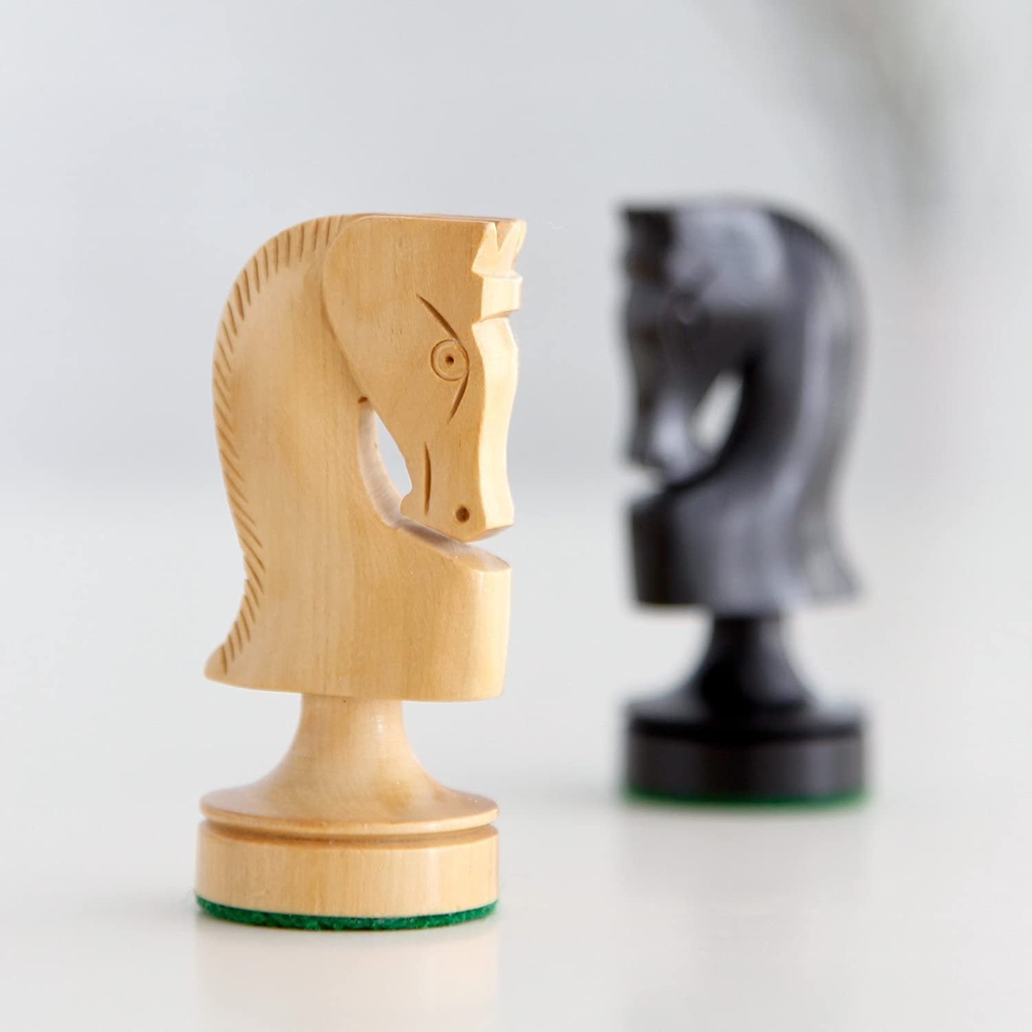 Wooden Russian Style Chess Pieces, Weighted with 3.5 in. King