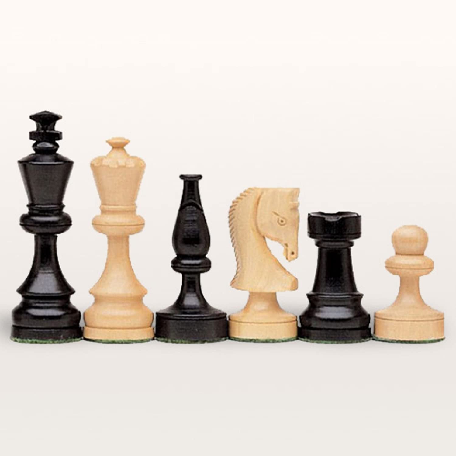 Wooden Russian Style Chess Pieces, Weighted with 3.5 in. King