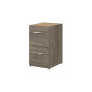 Bush Business Furniture Office 500 16W 2 Drawer File Cabinet in Modern Hickory - Assembled - 15.75" Width x 20.35" Depth x 28.84" Height