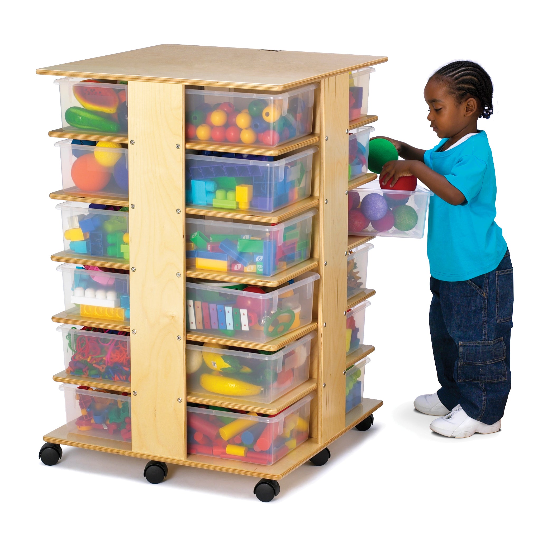 Jonti-Craft® 24 Tub Tower - with Clear Tubs