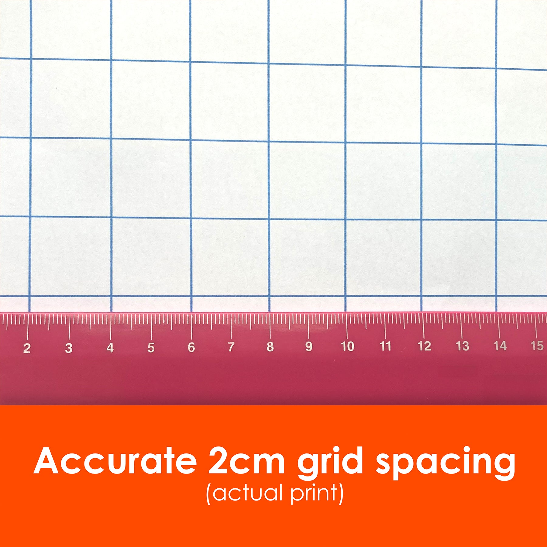 2CM BLUE GRAPH PAPER ROLL