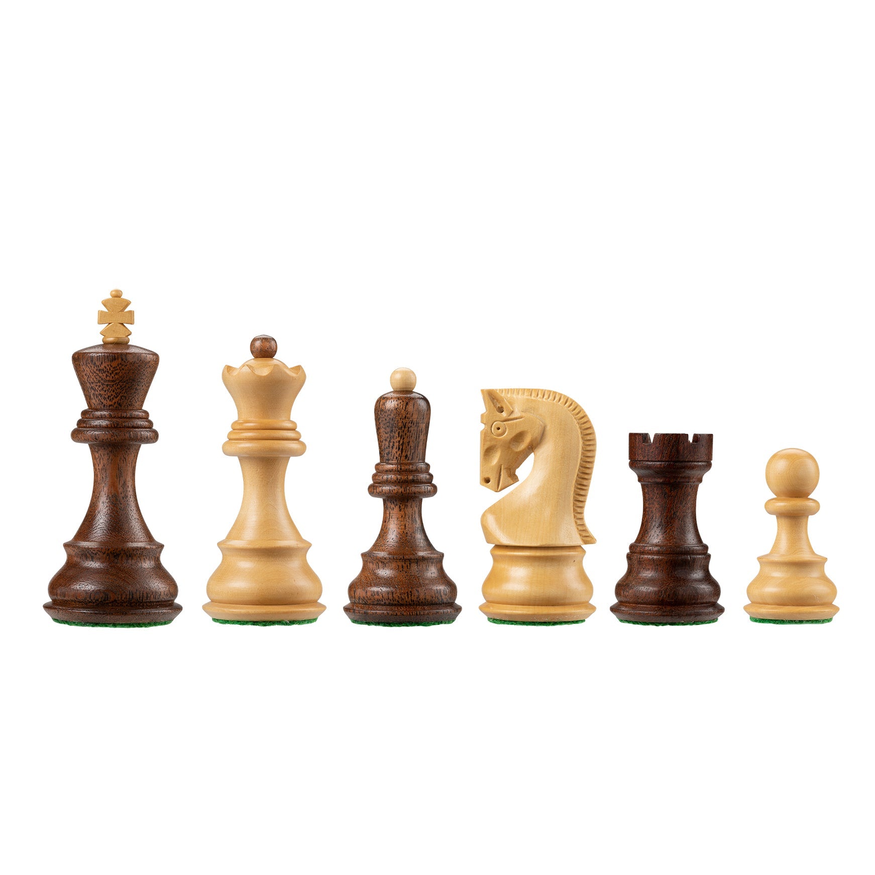 Zagreb Chess Set with Wooden Board 21.75 in., 3.74 in. King
