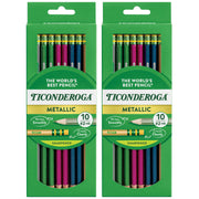 (2 PK) METALLIC NO.2 PENCIL 10CT