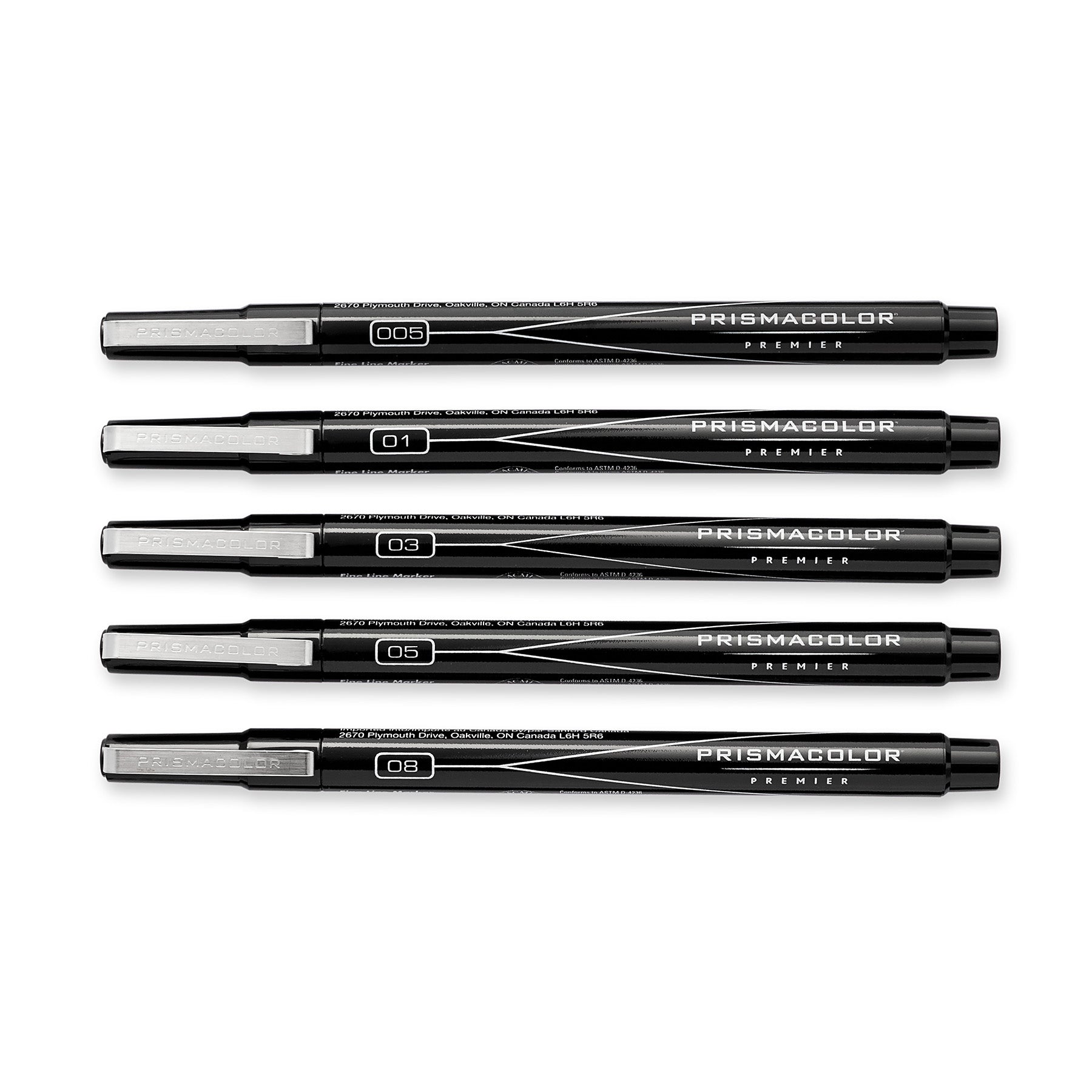 FINE LINE BLACK MARKER SET ASST SZ