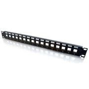 Blank Keystone Patchpanel 16-port- Cutouts Accept Virtually All Snap-in Jacks; a