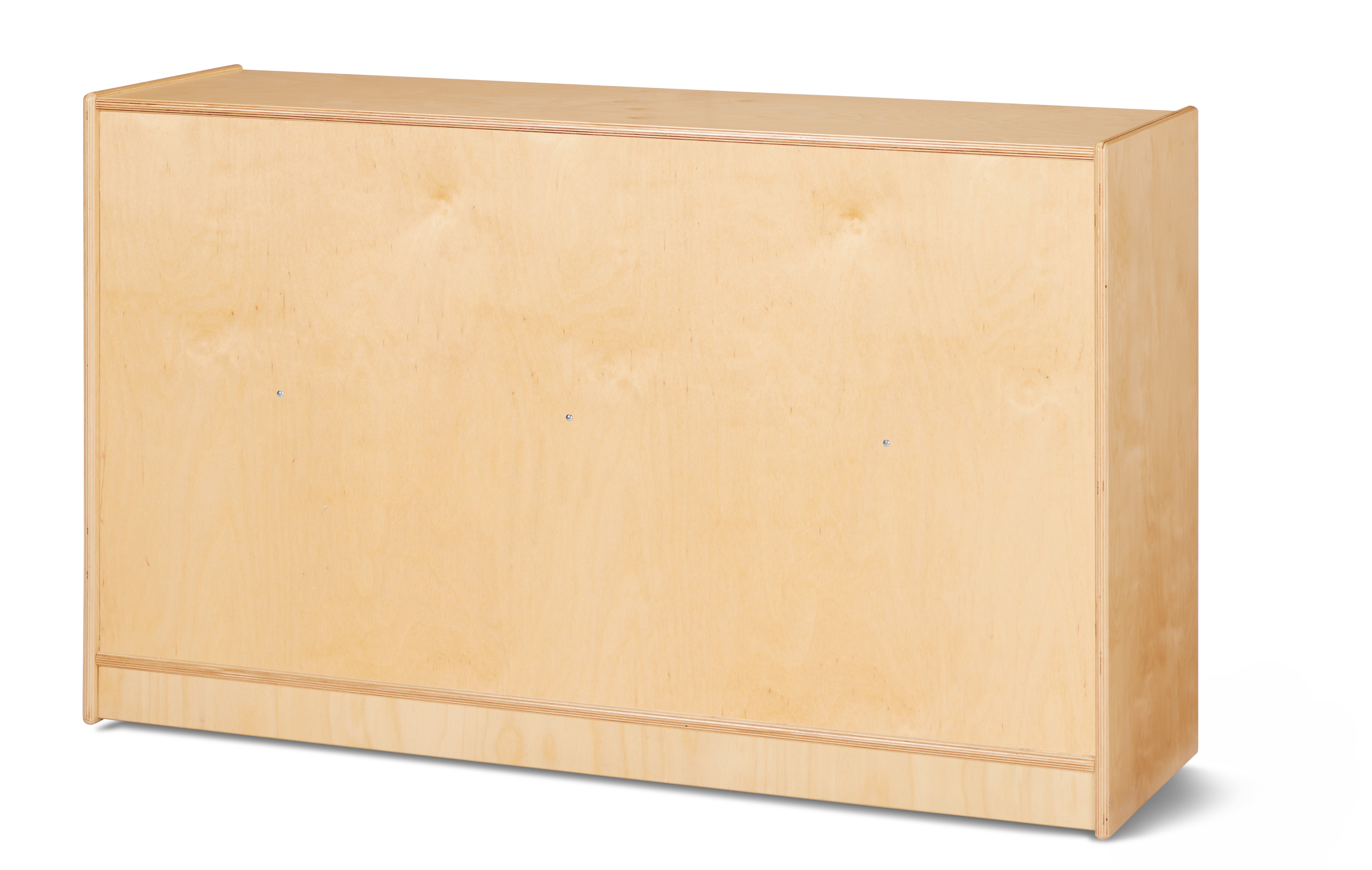 Jonti-Craft® Low Adjustable Mobile Straight-Shelf - Plywood Back