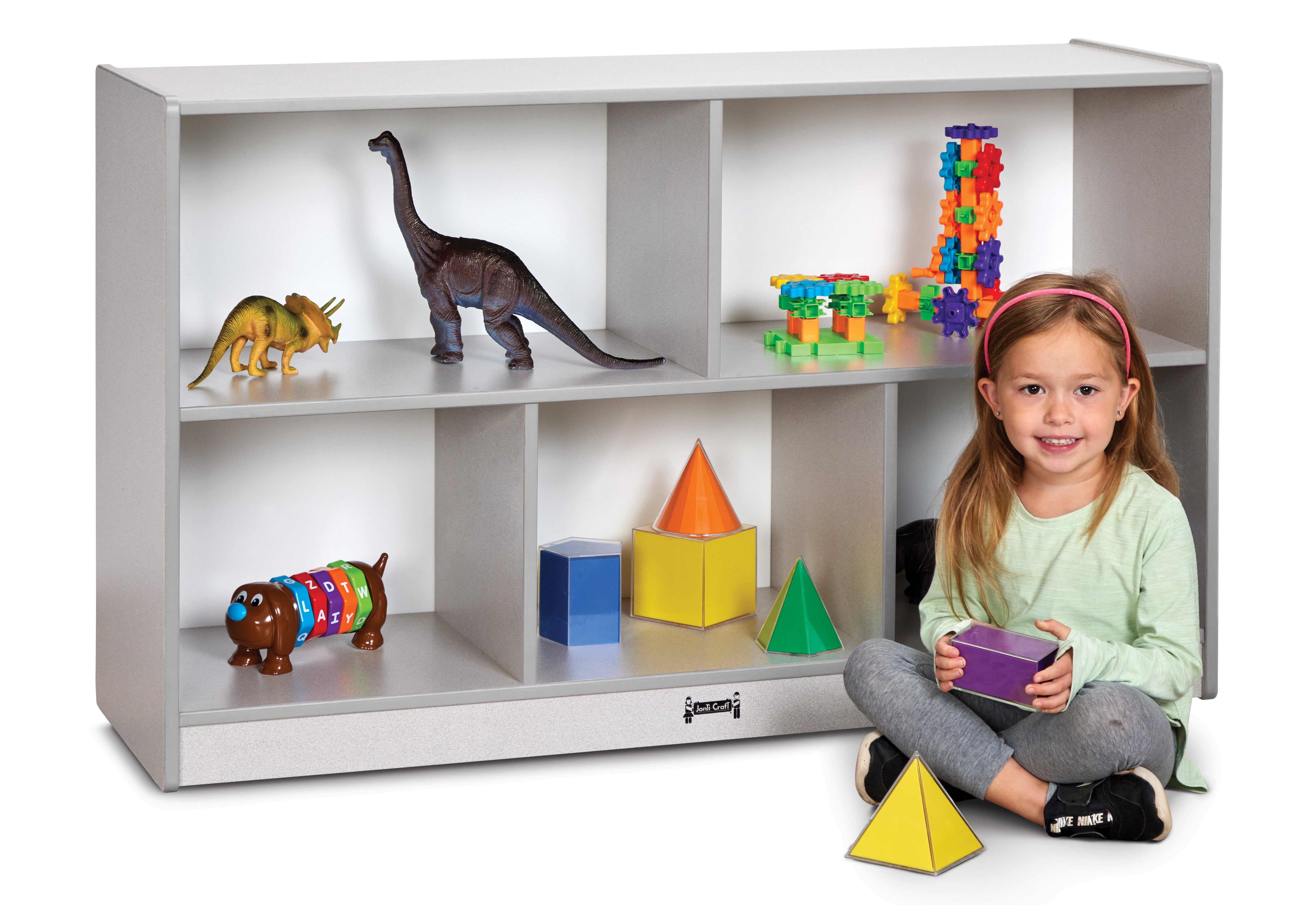 Rainbow Accents® Low Single Mobile Storage Unit  - Gray