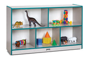 Rainbow Accents® Low Single Mobile Storage Unit - Teal