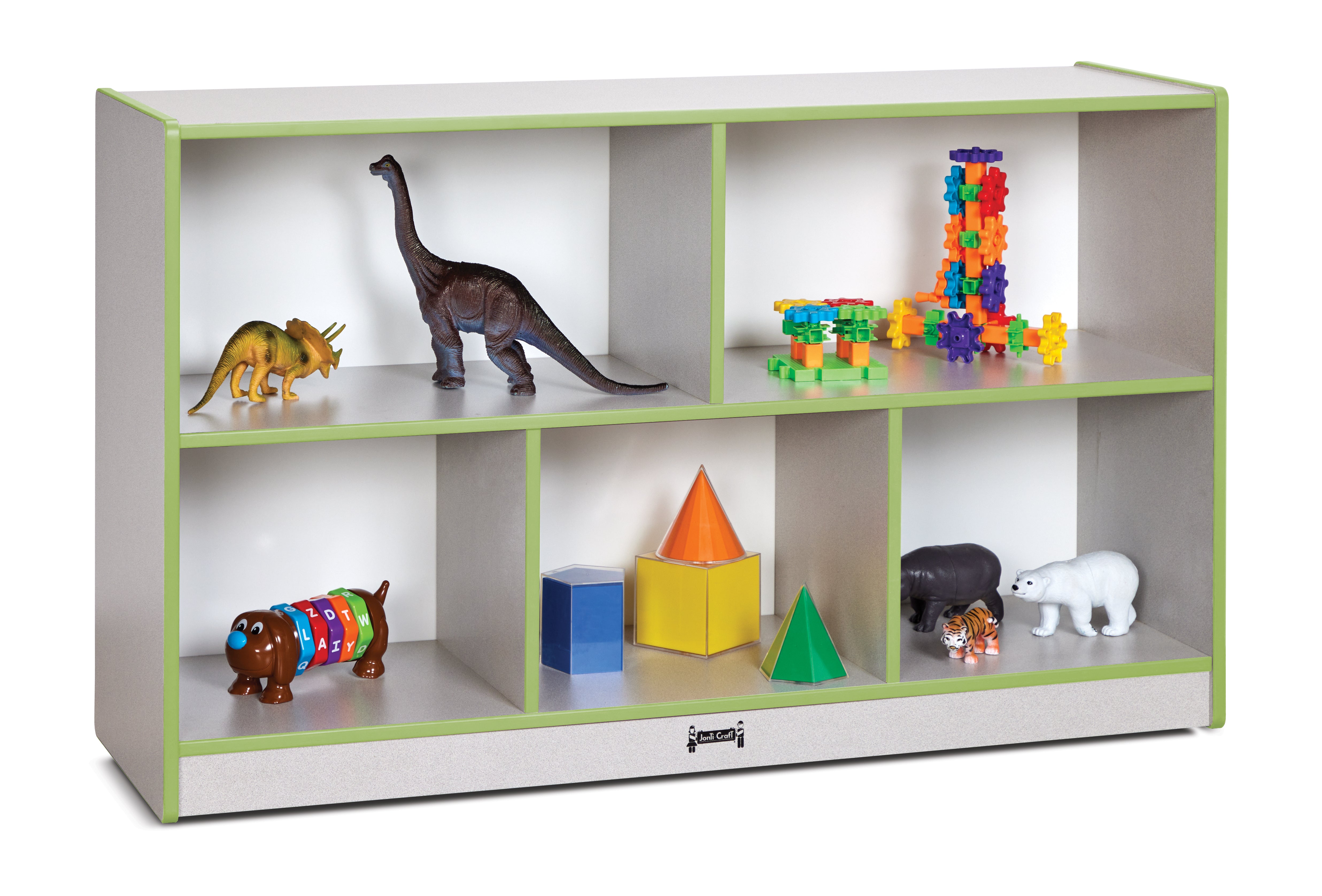 Rainbow Accents® Low Single Mobile Storage Unit - Key Lime Green