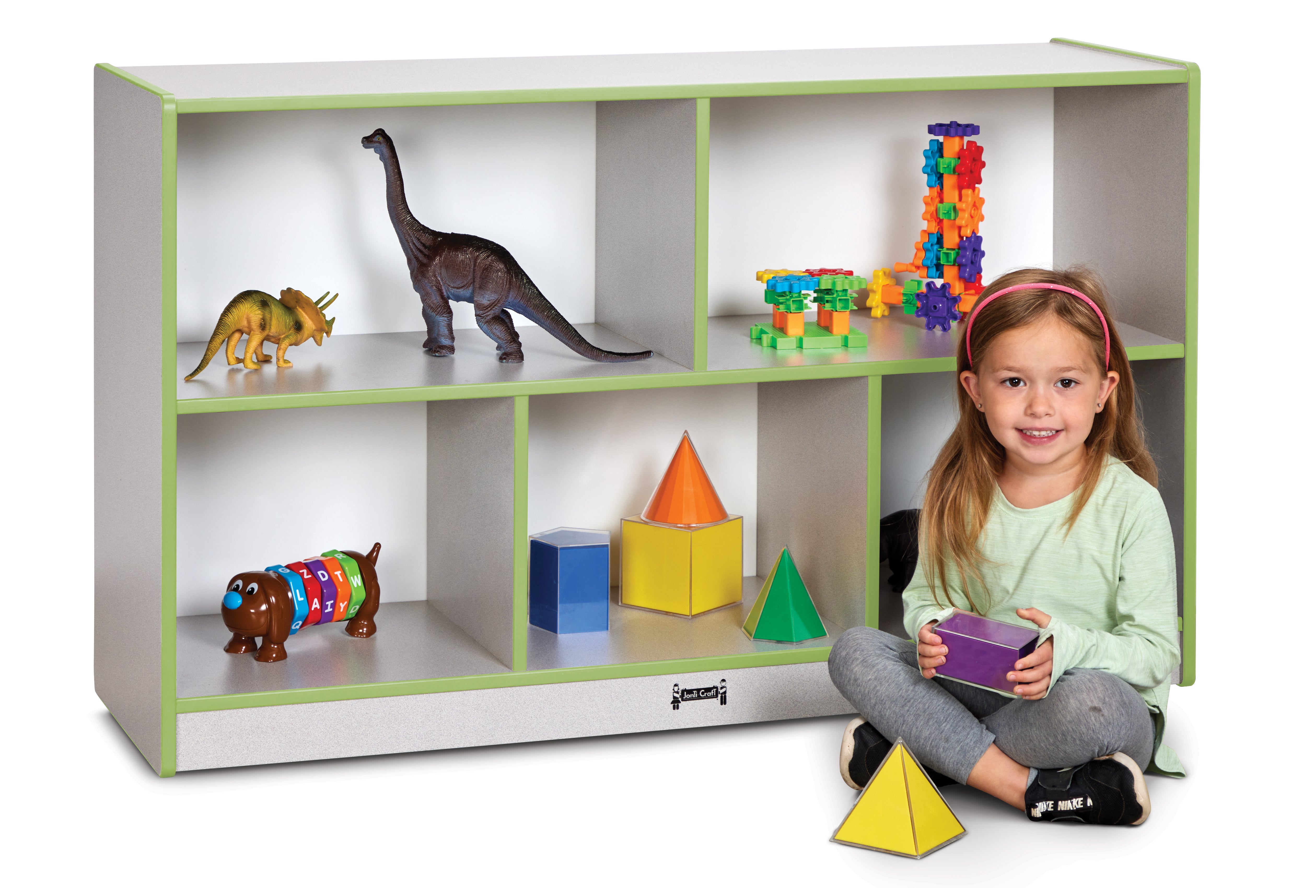 Rainbow Accents® Low Single Mobile Storage Unit - Key Lime Green