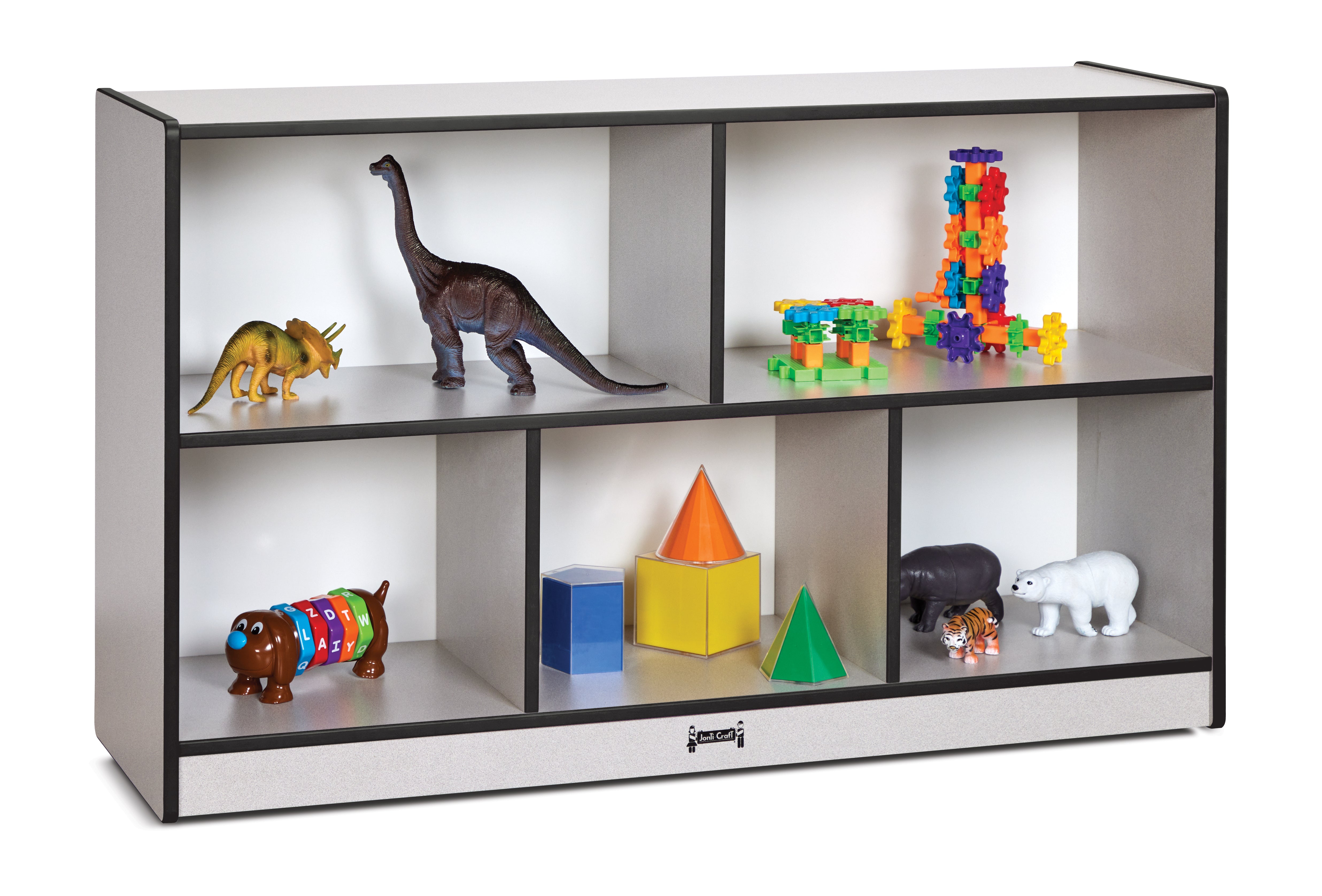 Rainbow Accents® Low Single Mobile Storage Unit - Black