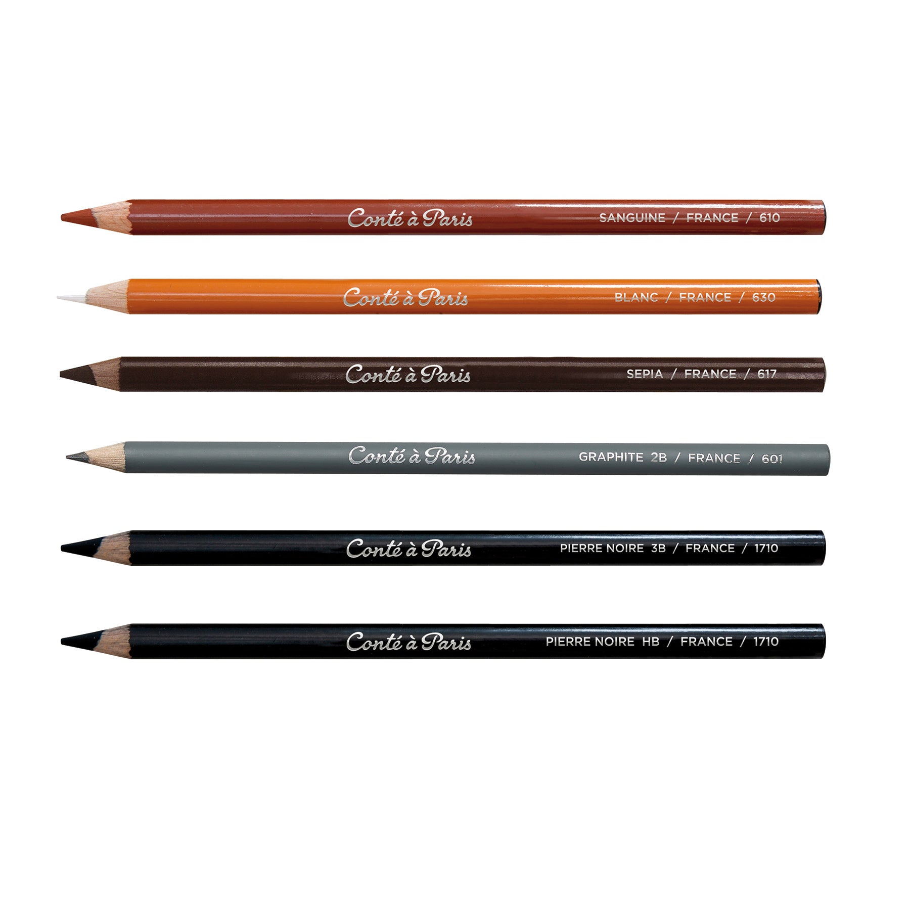 Sketching Pencils, Assorted, Set of 6