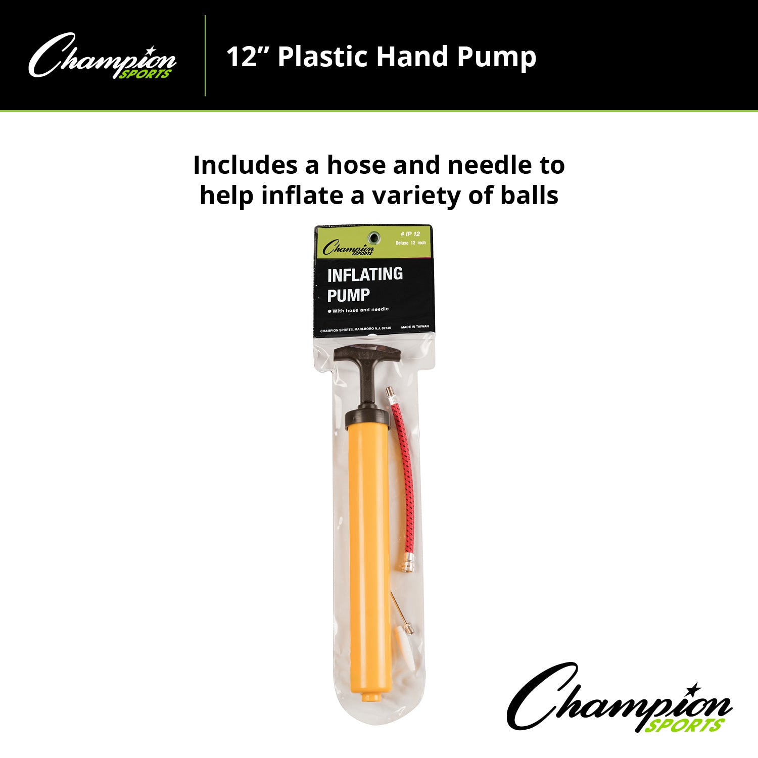 Plastic Hand Air Pump, 12"