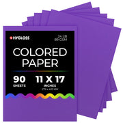 Hygloss Colored Paper - 11"x17", 90 count, Purple