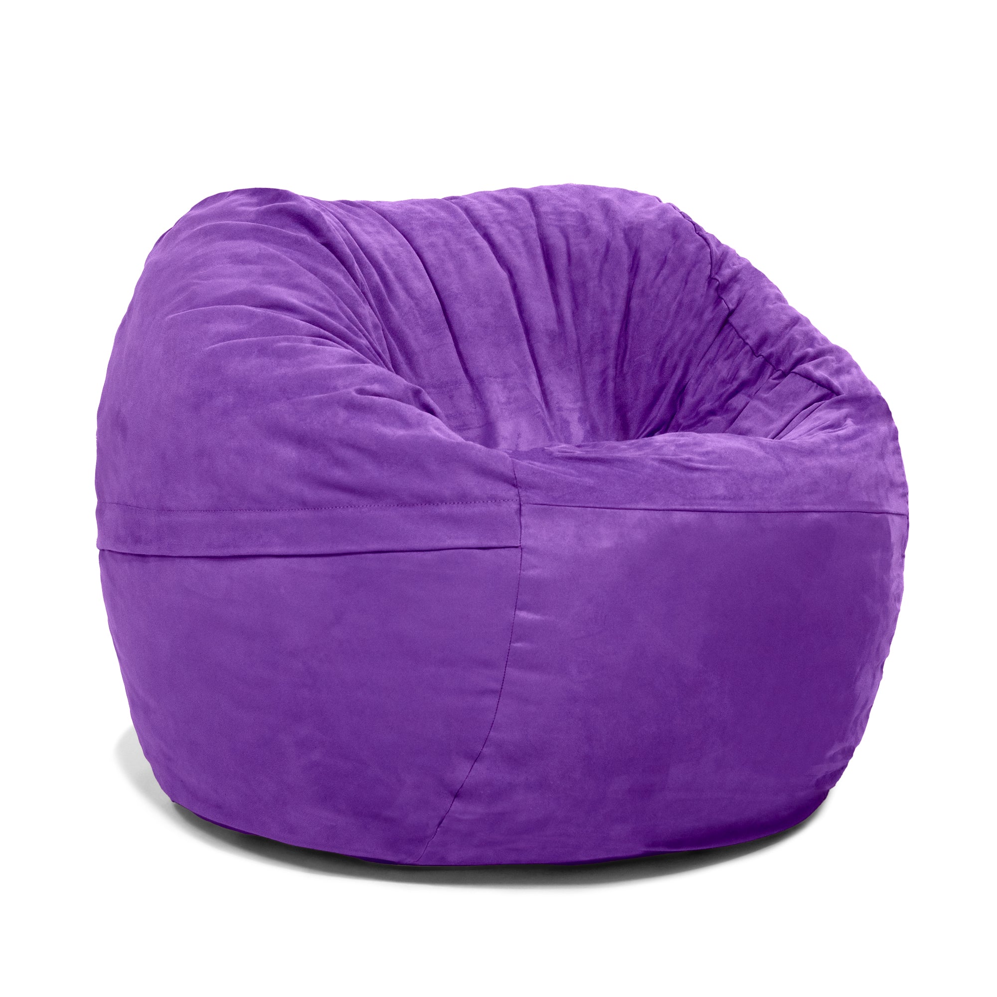 Jaxx Saxx 3 Foot Bean Bag Chair with Removable Cover, Grape