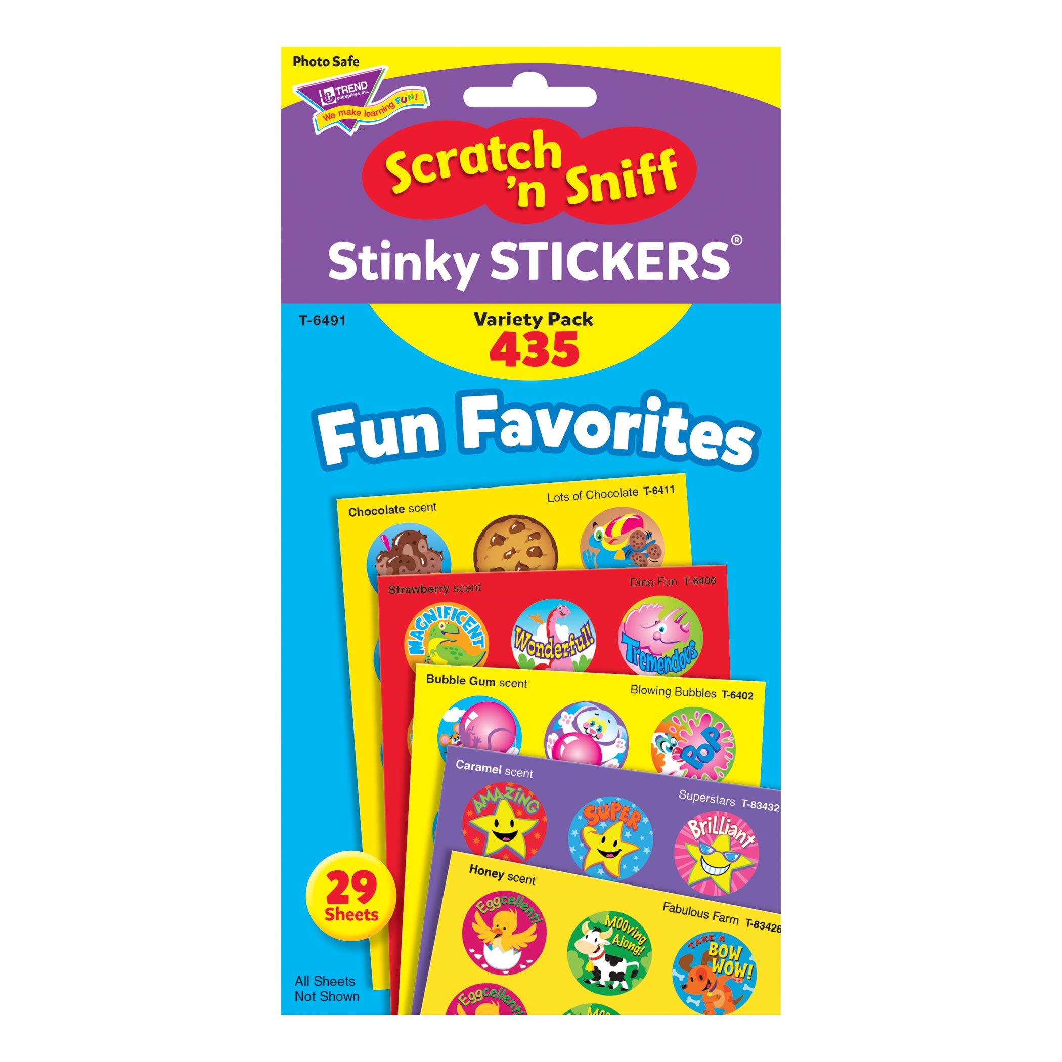 (2 PK) STINKY STCKERS FUN FAVORITES