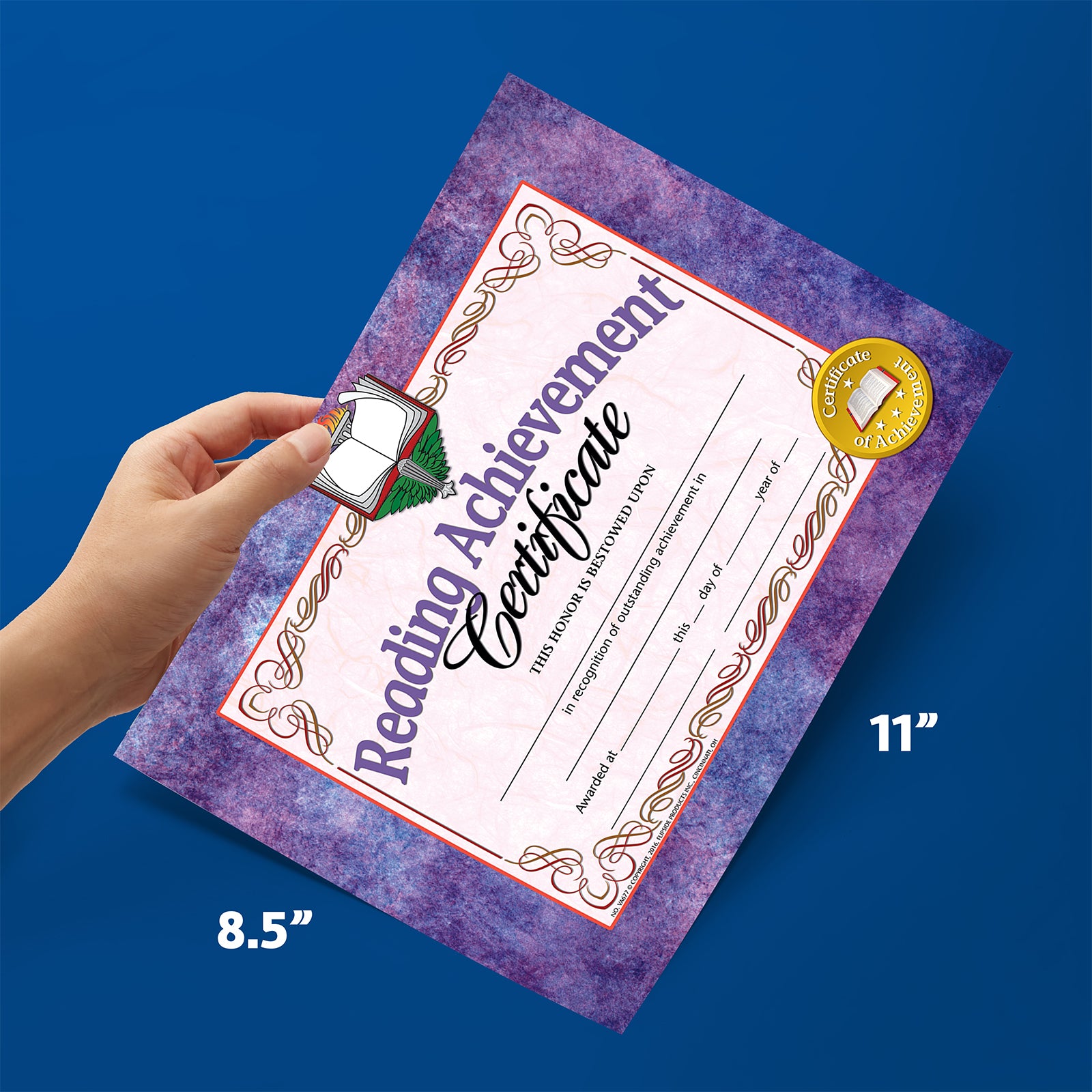 Reading Achievement Certificate, 8.5" x 11", Pack of 30