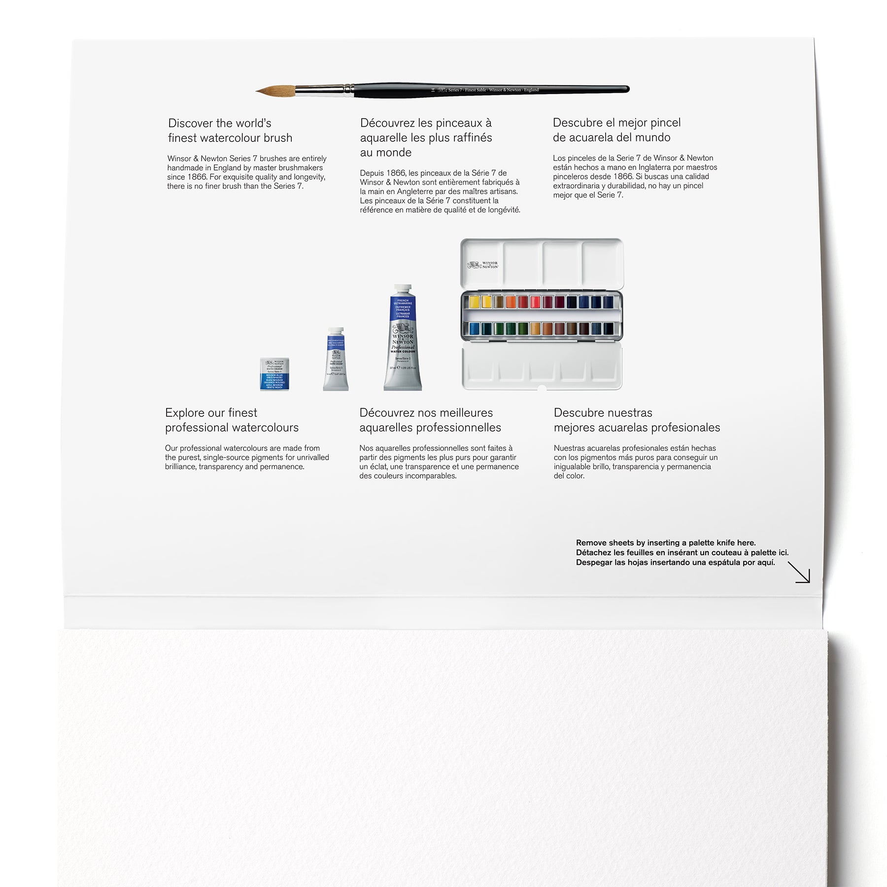 W&N Professional Watercolour Block 140lb CP - 7x10"