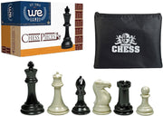 Tournament Triple Weighted Plastic Chess Pieces, 4 in. King