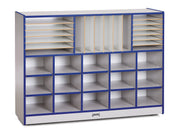 Rainbow Accents® Sectional Cubbie-Tray Mobile Unit - without Trays - Blue