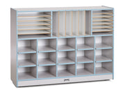Rainbow Accents® Sectional Cubbie-Tray Mobile Unit - without Trays - Coastal Blue