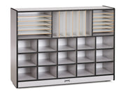 Rainbow Accents® Sectional Cubbie-Tray Mobile Unit - without Trays - Black