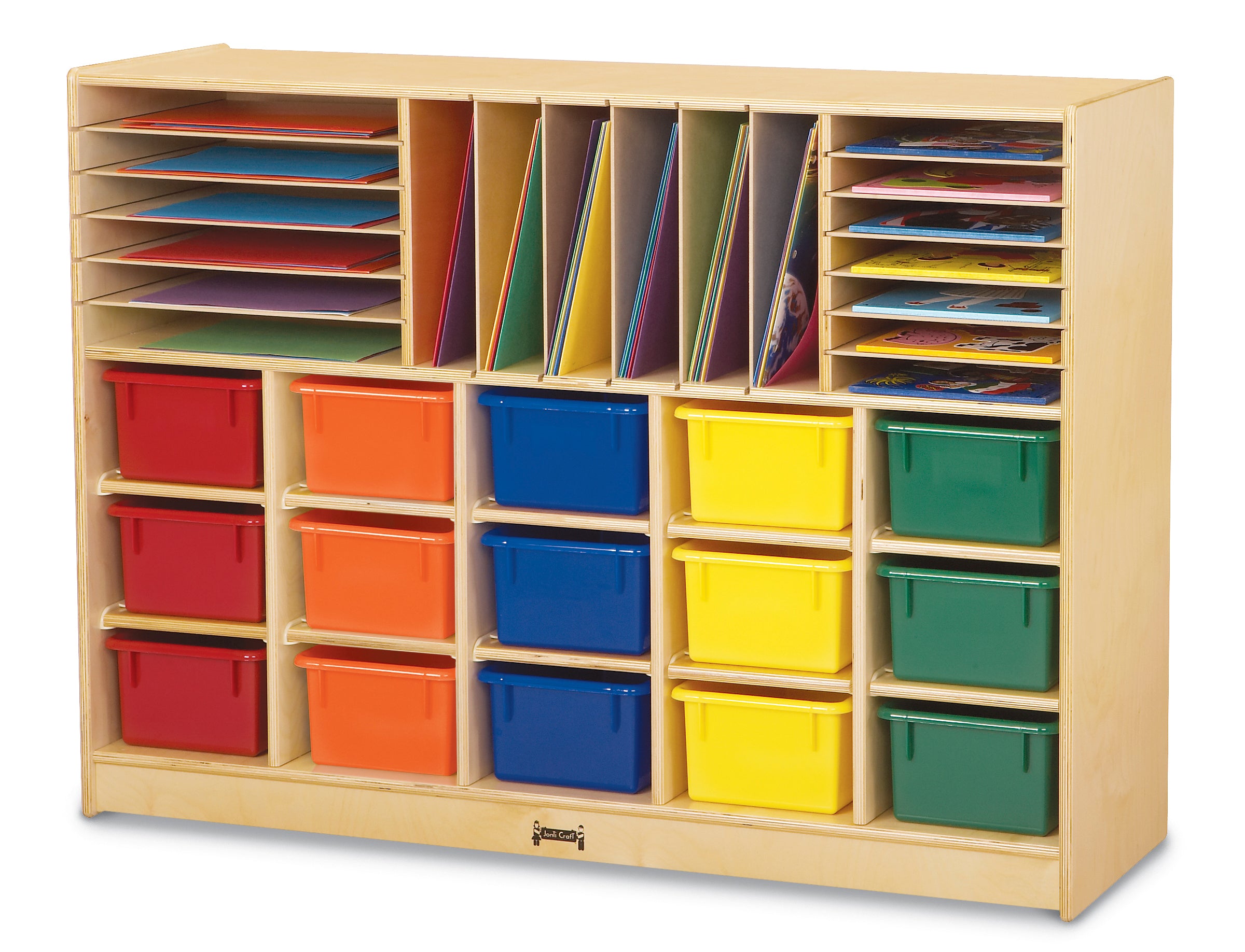 Jonti-Craft® Sectional Cubbie-Tray Mobile Unit - without Trays