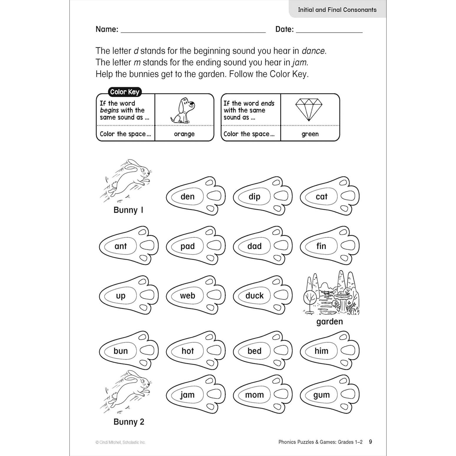 Phonics Puzzles & Games Activity Book for Grades 1-2