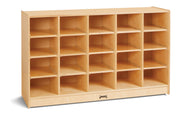 Jonti-Craft® 20 Cubbie-Tray Mobile Storage - without Trays - Magnetic Write-n-Wipe Back