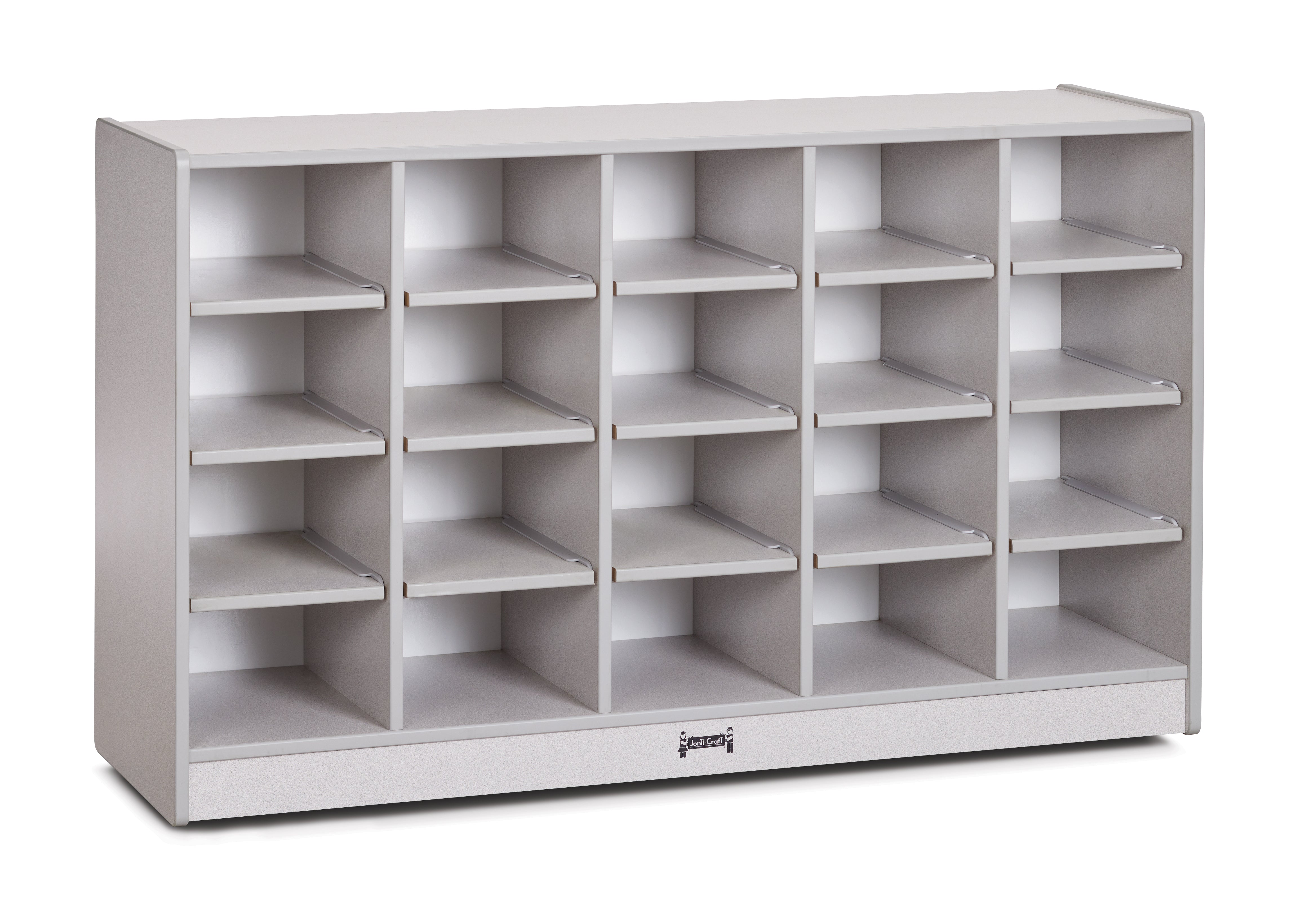 Rainbow Accents® 20 Cubbie-Tray Mobile Storage - without Trays - Gray
