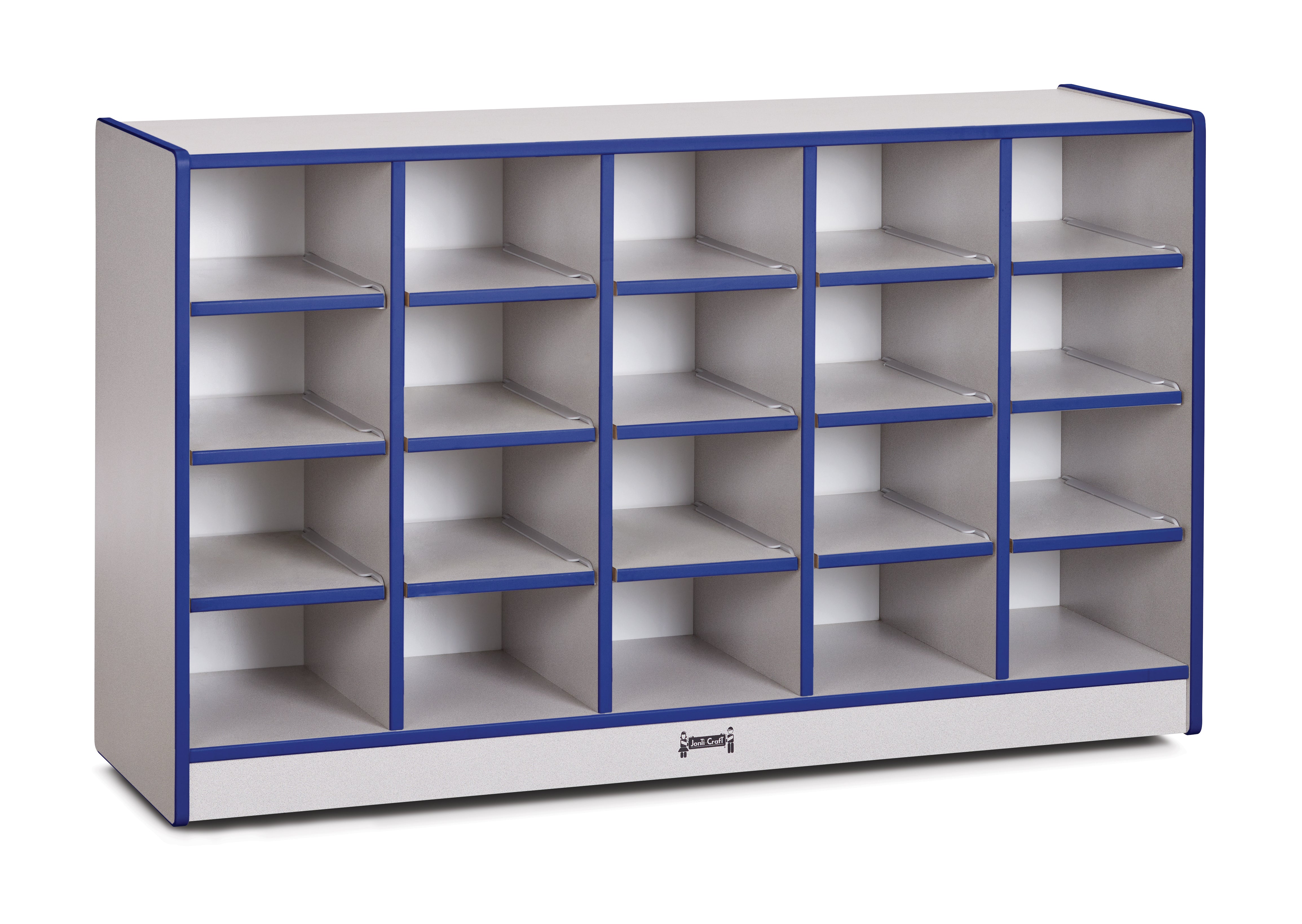 Rainbow Accents® 20 Cubbie-Tray Mobile Storage - without Trays - Blue