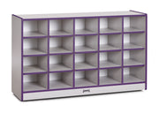 Rainbow Accents® 20 Cubbie-Tray Mobile Storage - without Trays - Purple