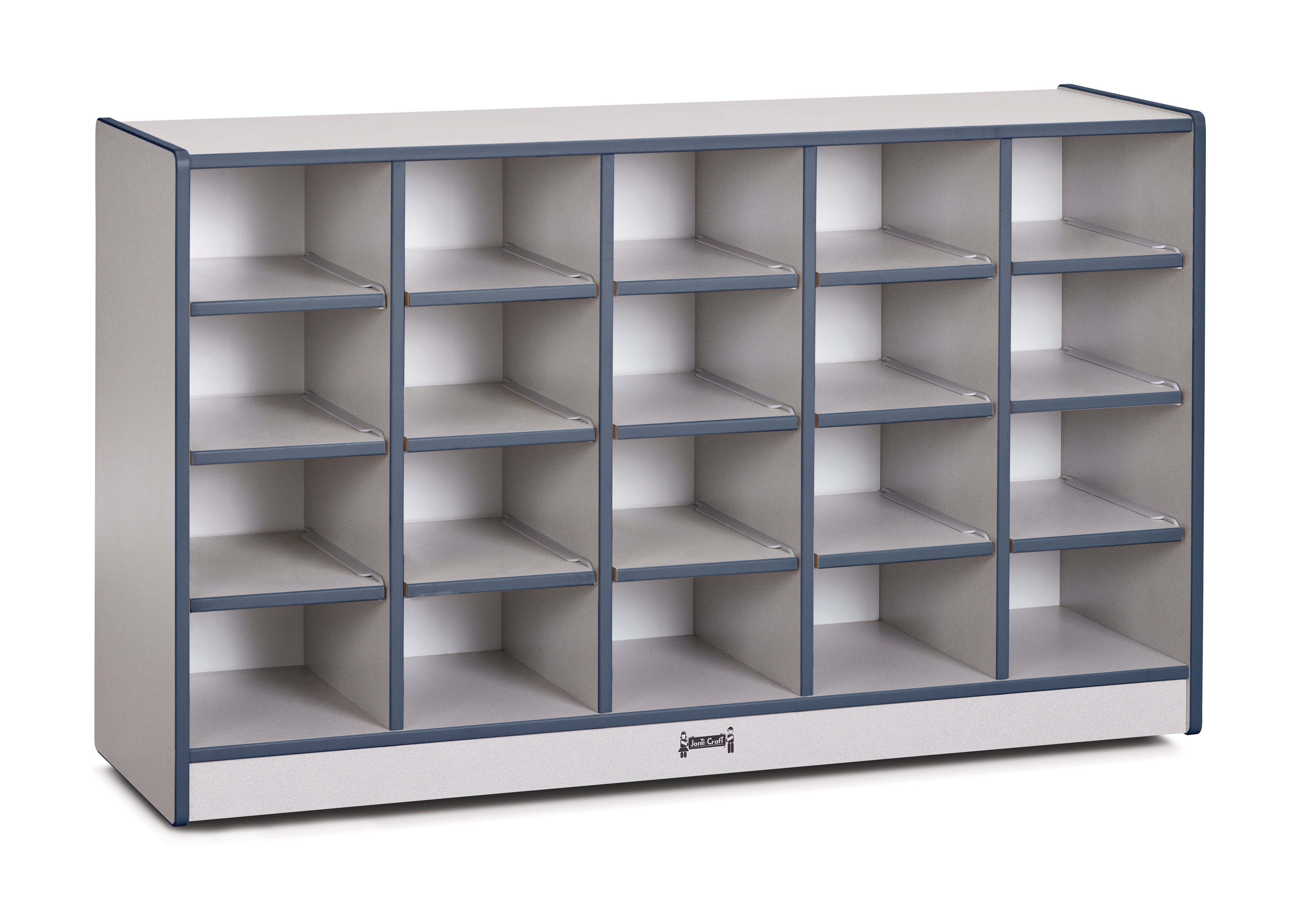 Rainbow Accents® 20 Cubbie-Tray Mobile Storage - without Trays - Navy