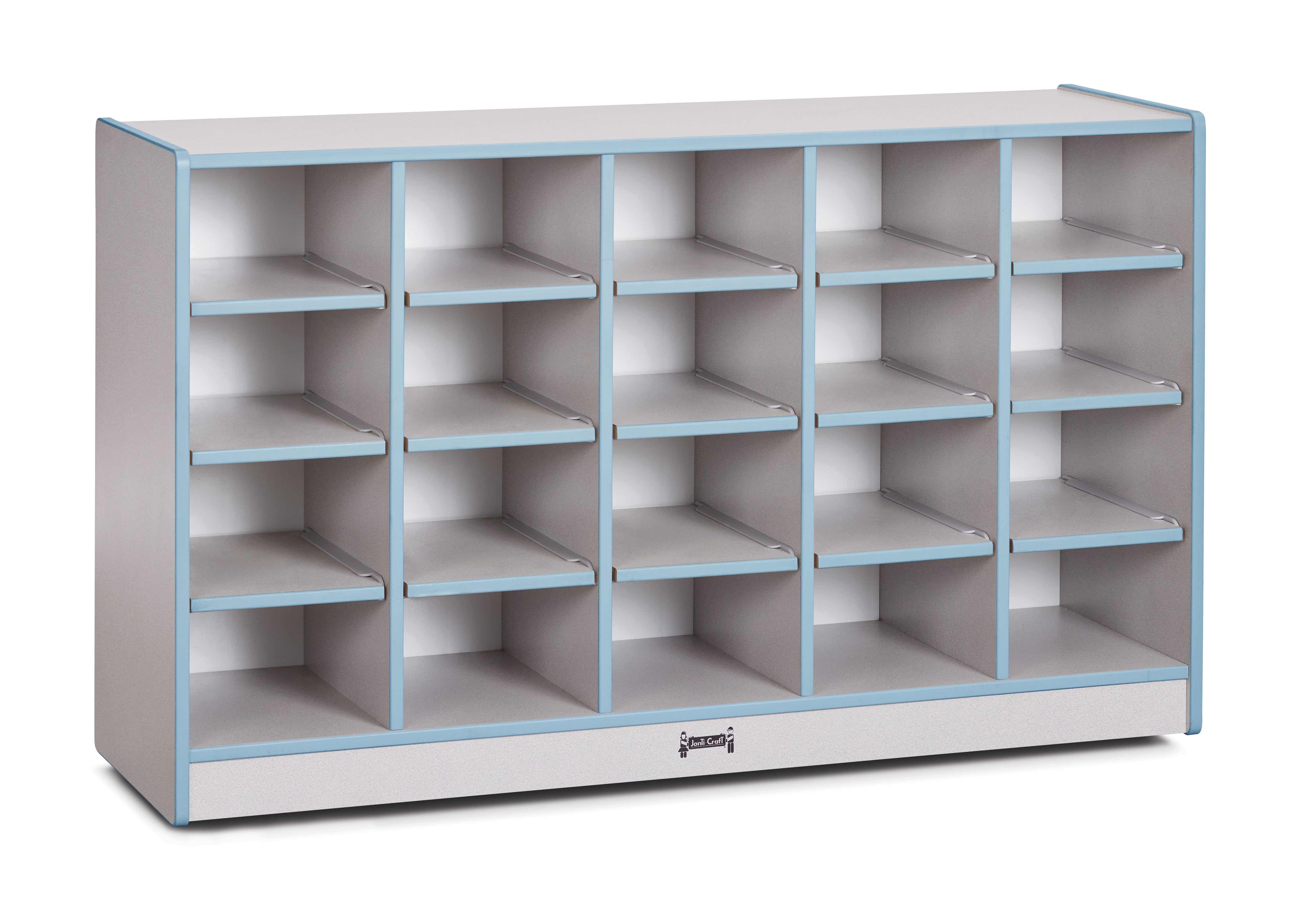 Rainbow Accents® 20 Cubbie-Tray Mobile Storage - without Trays - Coastal Blue