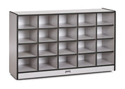 Rainbow Accents® 20 Cubbie-Tray Mobile Storage - without Trays - Black