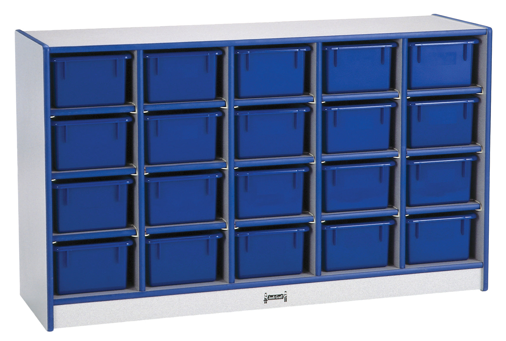 Rainbow Accents® 20 Cubbie-Tray Mobile Storage - without Trays - Blue
