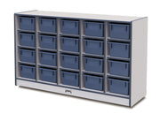 Rainbow Accents® 20 Cubbie-Tray Mobile Storage - with Trays - Navy