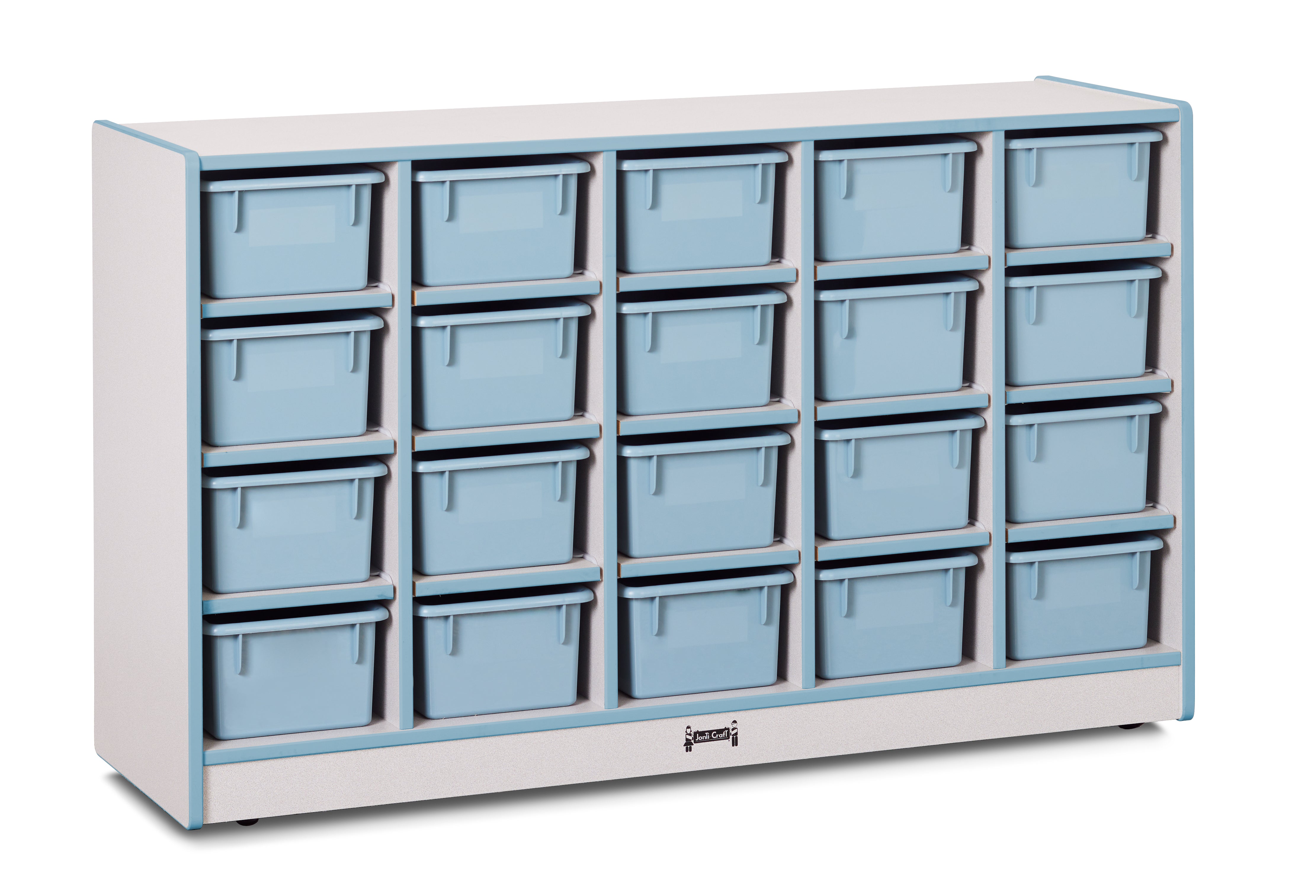 Rainbow Accents® 20 Cubbie-Tray Mobile Storage - without Trays - Coastal Blue