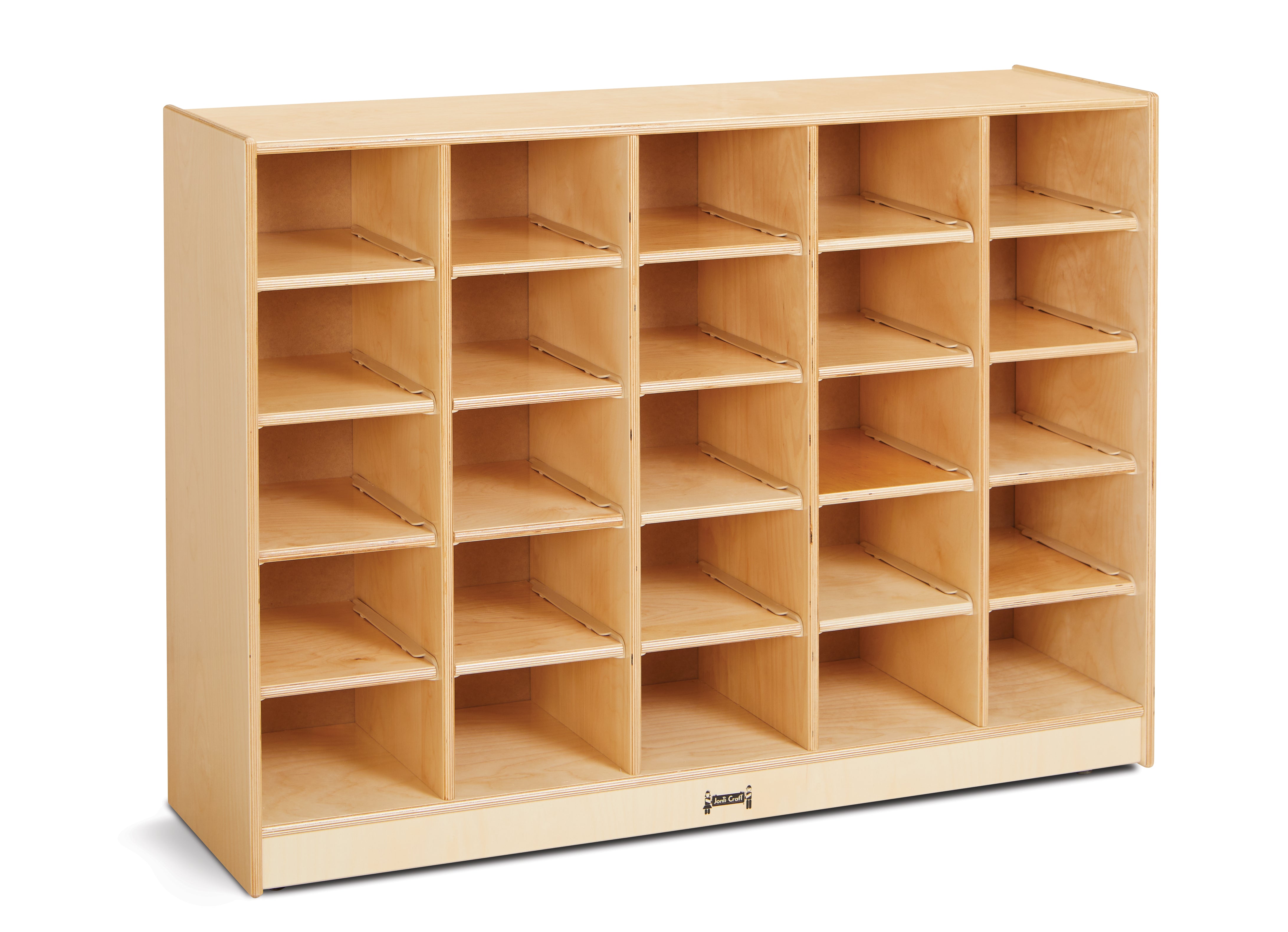 Jonti-Craft® 25 Cubbie-Tray Mobile Storage - without Trays - Magnetic Write-n-Wipe Back