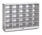 Rainbow Accents® 25 Cubbie-Tray Mobile Storage - without Trays - Gray
