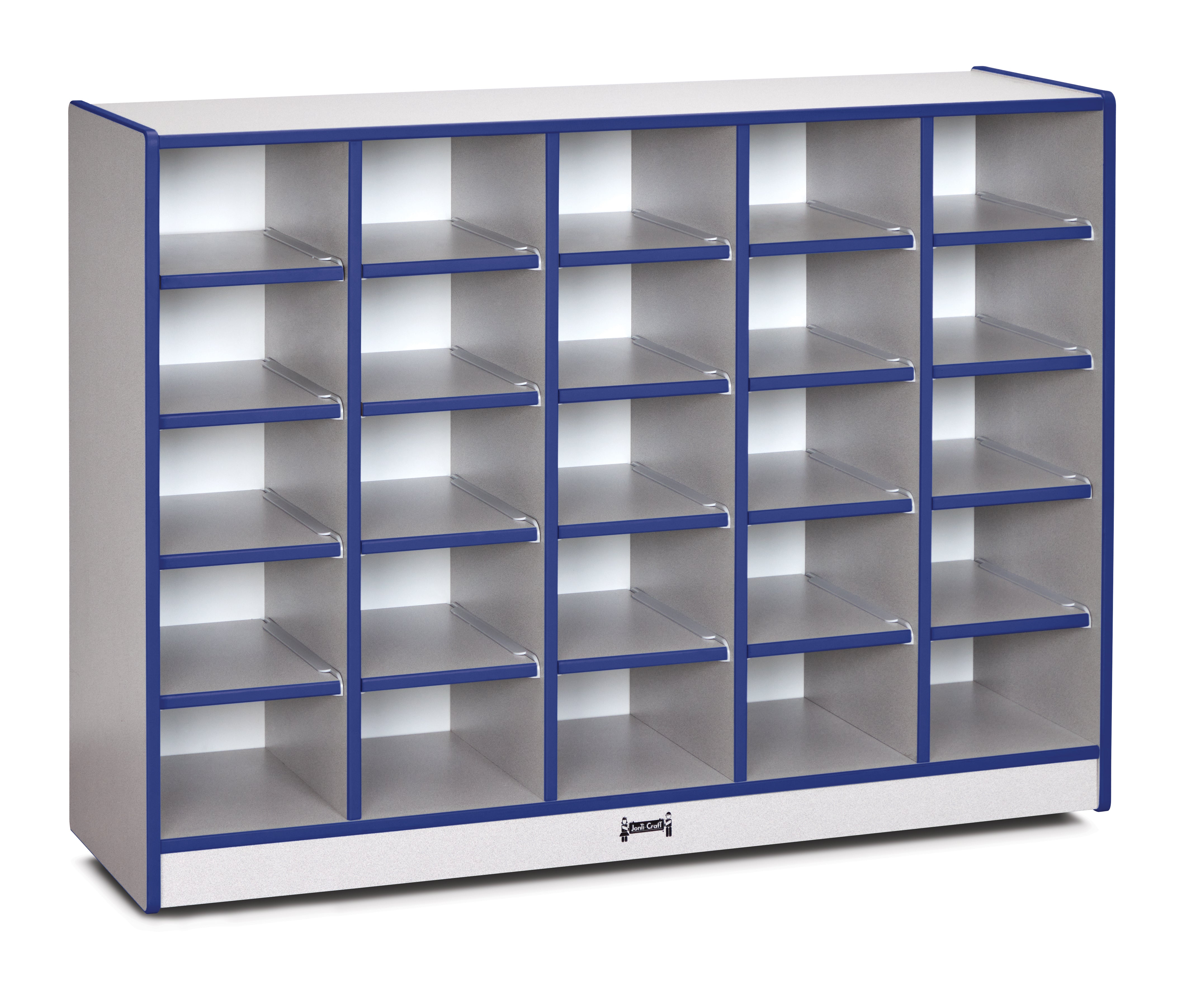 Rainbow Accents® 25 Cubbie-Tray Mobile Storage - without Trays - Blue
