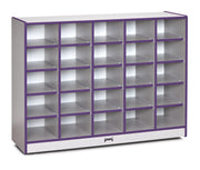 Rainbow Accents® 25 Cubbie-Tray Mobile Storage - without Trays - Purple