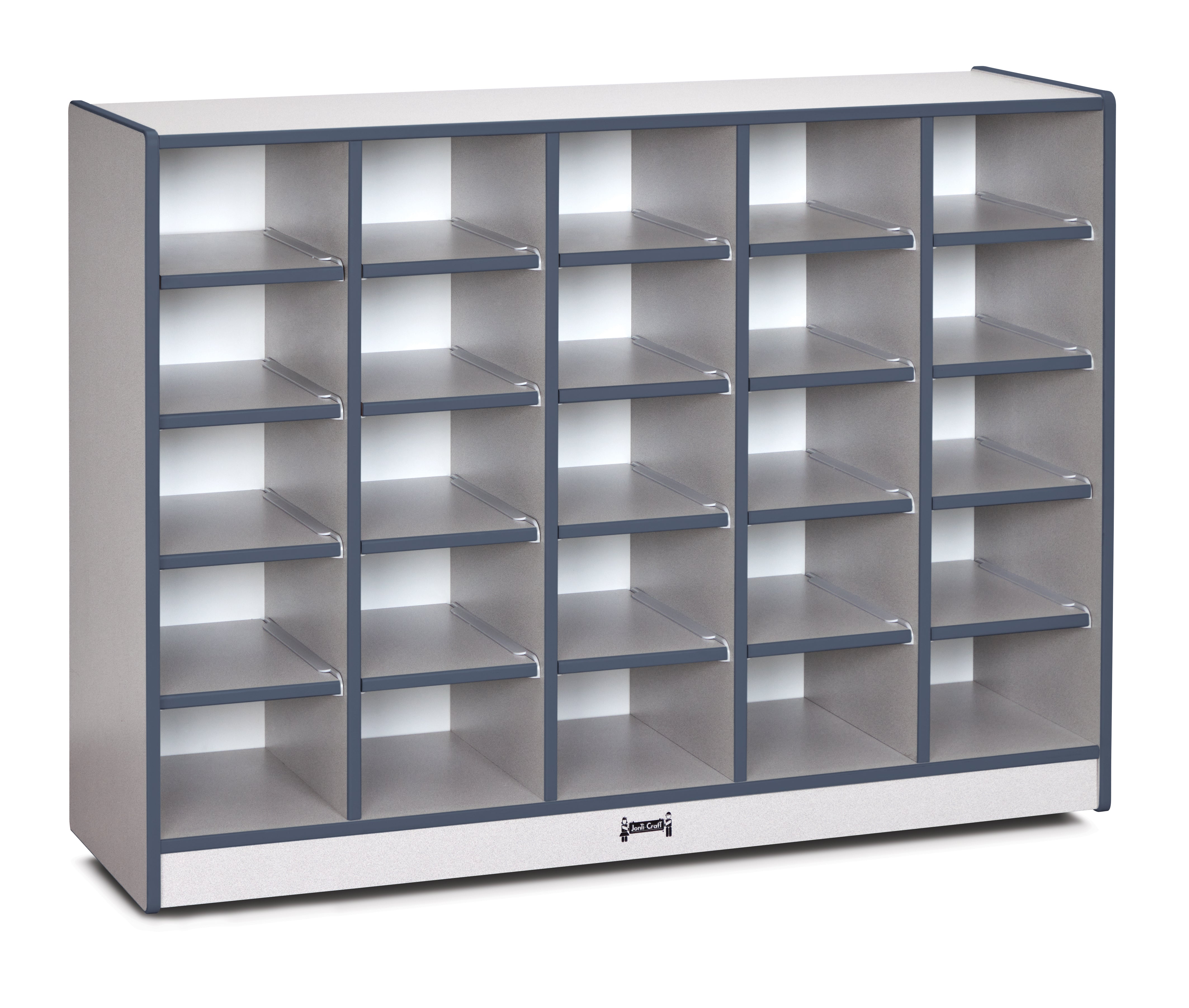 Rainbow Accents® 25 Cubbie-Tray Mobile Storage - with Trays - Navy