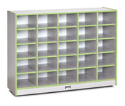 Rainbow Accents® 25 Cubbie-Tray Mobile Storage - without Trays - Key Lime Green